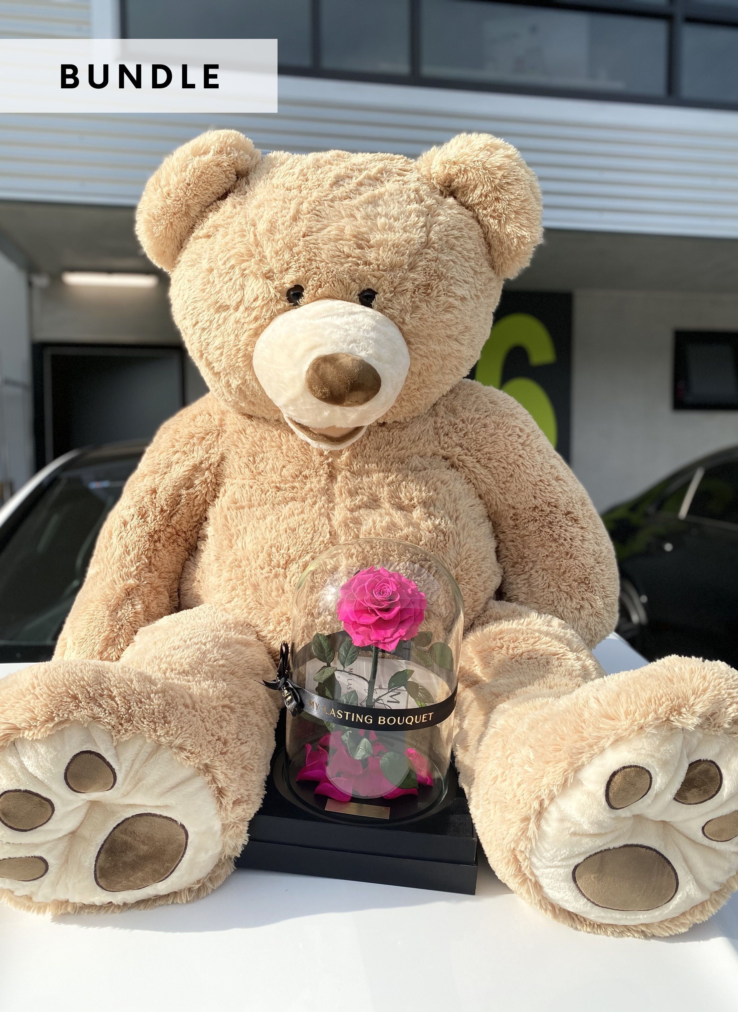 Giant Bear With Lasting Belle – My Lasting Bouquet