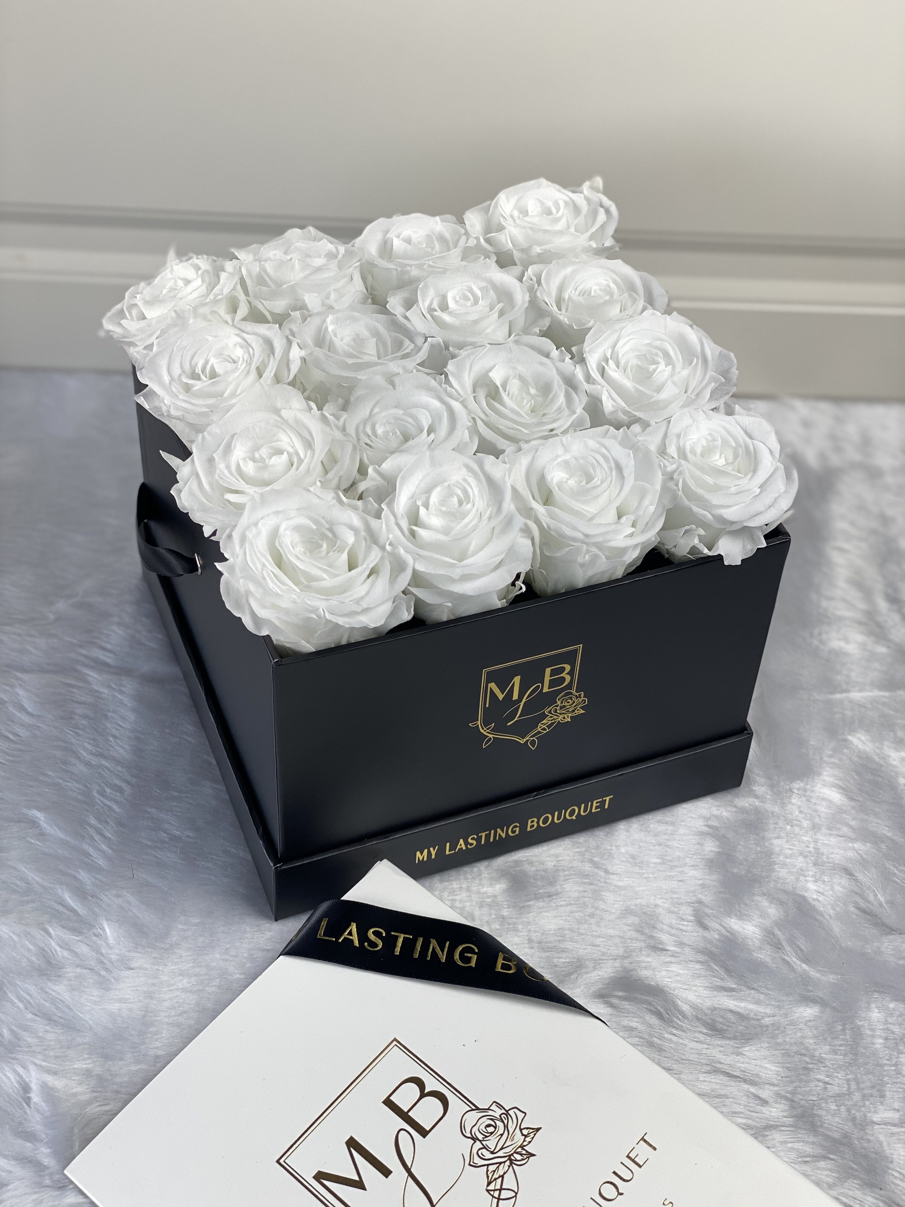 Medium- White Roses - My Lasting Bouquet