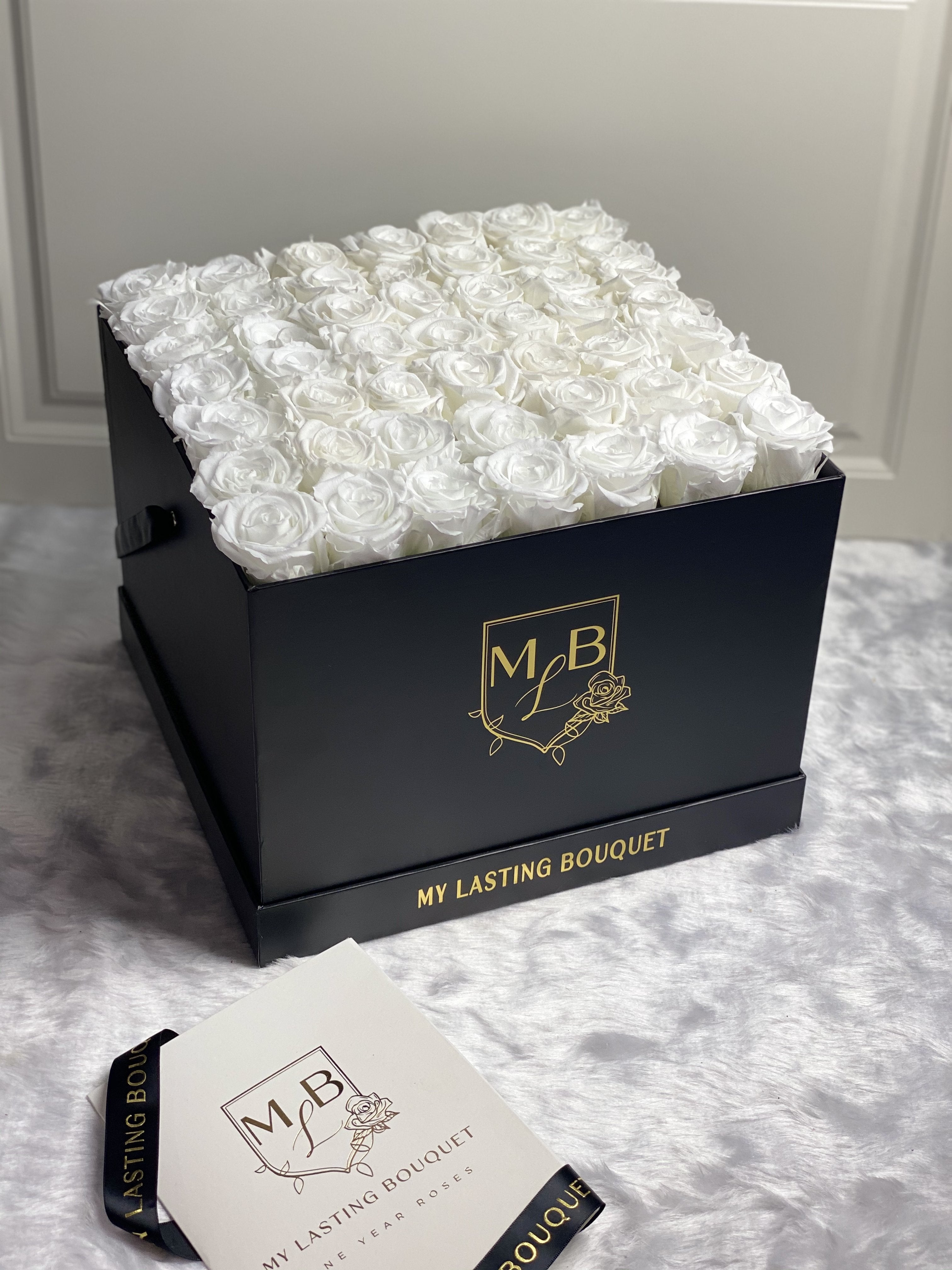 Large- White Roses - My Lasting Bouquet